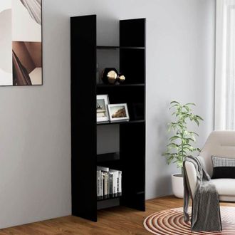 vidaXL vidaXL Libreria Nera 60x35x180 cm in Legno Multistrato