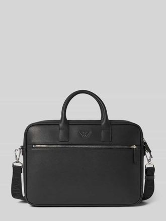 Emporio Armani Laptoptasche mit Label-Detail und Schulterriemen in Black, Gr&ouml;&szlig;e 1