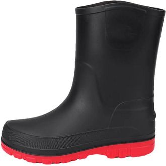 Generic Mens Waterproof Rain fleece Thickening Keep Warm Kitchen Anti-Slip Rain Boots Mid-Calf