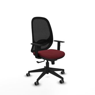 Piqueras y Crespo Silla Piqueras Y Crespo Cilanco Negro Mesh Cuero Sint&eacute;tico