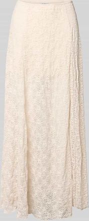 Review Maxirock mit Spitze und elastischem Bund in Offwhite, Gr&ouml;&szlig;e XL