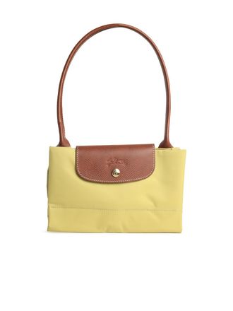Longchamp L Le Pliage Original Umh&auml;ngetasche aus recyceltem Pistazien-Tela