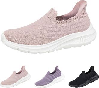 Generic Womens Orthopedic Walking Shoes Women Slip on Trainers with Arch Support Casual Sneakers Ladies Breathable Mesh Sport Shoes Comfort Lightweight Tennis