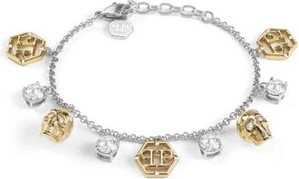 Philipp Plein Skull Bicolor Roestvrijstalen Armband - Dames - Armbanden - Veelkleurig - ONE Size - Accessoires