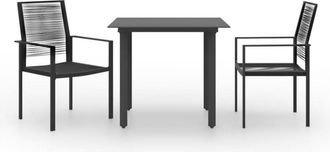 vidaXL Juego De Comedor De Jard&iacute;n 3 Piezas Vidaxl