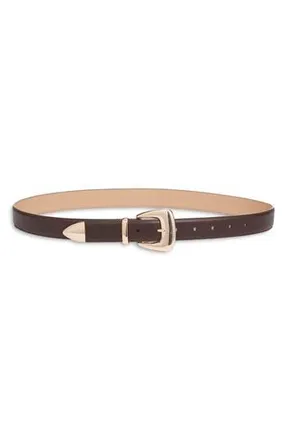 Nordstrom Iris Leather Belt in Ground Coffee at Nordstrom Rack, Size Medium
