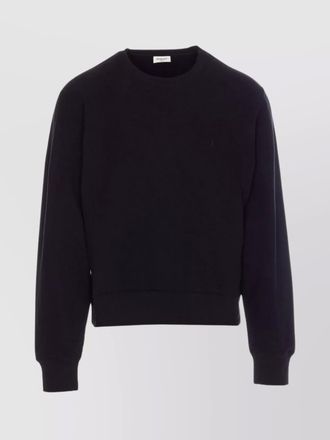 Saint Laurent cotton logo-embroidered sweatshirt