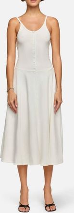 EB Denim Ellie Midi Dress In Milk