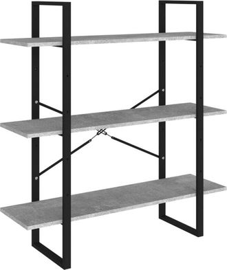 vidaXL Estanter&iacute;a De Madera Contrachapada Gris Hormig&oacute;n 100x30x105 Cm Vidaxl