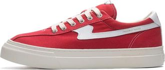 Stepney Workers Club Rode Canvas Sneakers Minimalistische Stijl - Heren - Sneakers - Rood - 39 EU - Nylon - Schoenen
