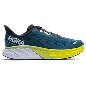Hoka One One Hoka Arahi 6 Textile Mens Lace Up Trainers - Blue Graphite Blue Coral - Size:UK 10.5