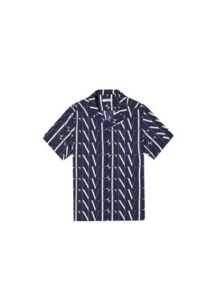 Valentino Garavani Navy & white cotton VLTN Vacation shirt Size XL