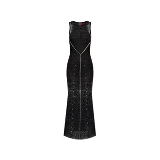 Diesel Jurk M-Rab - Dames - Kleedjes - Zwart - L - Kleedjes