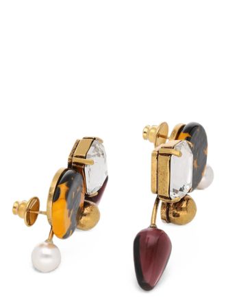 Dries Van Noten Earrings - Mixed (Black, Yellow, Gold)