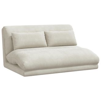 vidaXL Sill&oacute;n Ajustable Crema Terciopelo Vidaxl
