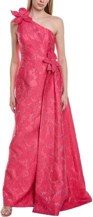 Teri Jon by Rickie Freeman Teri Jon By Rickie Freeman Printed One Shoulder Gown