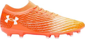 Under Armour Magnetico Pro voetbalschoenen voor heren met grafische print (Oranje/Wit)