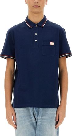 Valentino Garavani Polo Shirt With Vlogo Patch-Uomo