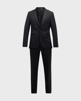 Paul Stuart Men & apos;s Wool Peak-Lapel Tuxedo
