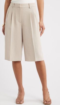 Open Edit Curator Crepe Culottes in Grey Feather at Nordstrom, Size 00
