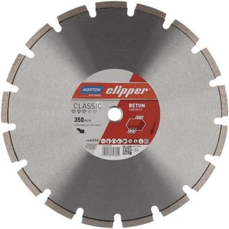 Norton Disque &Agrave; Tron&ccedil;onner Diamant Classic B&eacute;ton D.350mm Al&eacute;sage.25,4mm 2,8mm 10mm