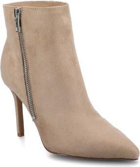 Journee Collection Leyna Zip Boot - Wide Width Available in Taupe at Nordstrom Rack, Size 9.5