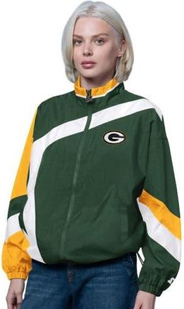 Starter Womens Starter Green/Gold Green Bay Packers Vintage 1st Quarter Full-Zip Windbreaker at Nordstrom, Size Xx-Large