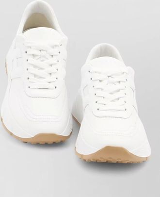 Hogan hi fi leather sneakers studded sole