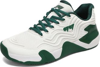 Generic Women Stylish Casual Commute Fitness Sports Shoes - Comfortable Anti-Slip Training Competition Sneakers for Badminton (White Green,8.5)