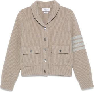 Thom Browne Bomber con dettaglio a 4 righe - Marrone