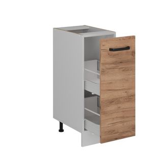 Vicco Armario De Farmacia R-line, Roble Dorado, 30 Cm Sin Encimera