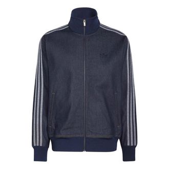 adidas Firebird Adicolor Raw Denim Track Top - Heren - Trainingsjackets - Blauw - S - Denim - Fitness