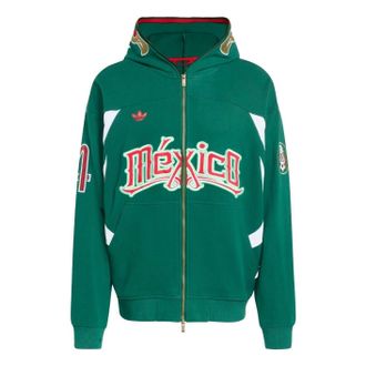 adidas FIFA World Cup 26 Mexico Hoodie Asia Sizing Collegiate Green HY5098