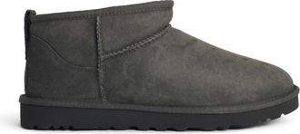 UGG Classic Ultra Mini Grey Suede Boots