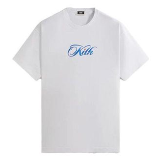 Kith Cursive Logo Tee White KHM031566-101