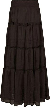 Neo Noir Felicia S Voile Rok - Dames - Maxi Rokken - Bruin - M - Katoen - Rokken