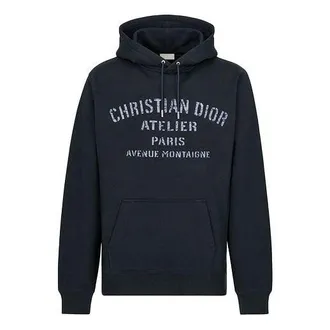 Dior Mens DIOR Casual Alphabet Navy Blue 043J646A0531-C589