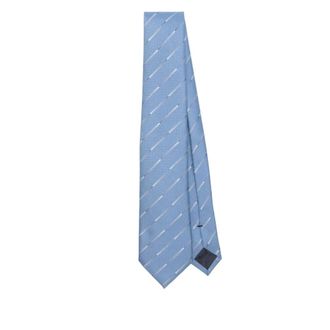 Emporio Armani Ties, male, Blue, Size: ONE SIZE Elegant Silk Tie