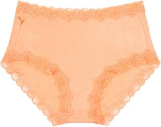 Uwila Warrior Soft Silk Briefs in Papaya Punch at Nordstrom, Size 3X-Large