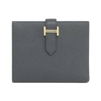 Herm&egrave;s Vert Epsom Leather Middle Wallet (Tri-Fold) (Pre-Owned)
