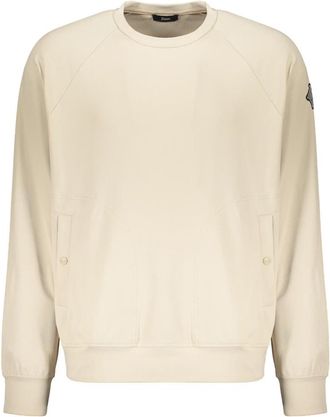 Herno Crew Neck Sweatshirt - Heren - Sweatshirts - Beige - L - Polyester - Hoodies & sweatvesten