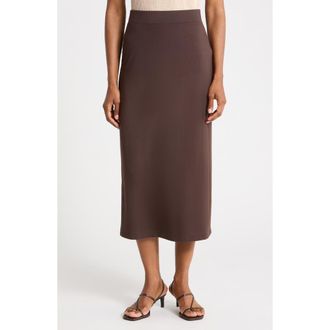 Vince Pull-On Midi Skirt in Dk Coffee at Nordstrom Rack, Size X-Small