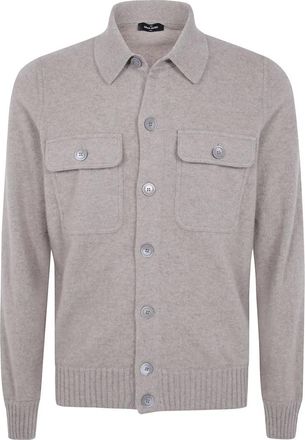 Gran Sasso Jersey de punto de manga larga con cuello redondo - Knitwear - Hombre - Beige - 2XL