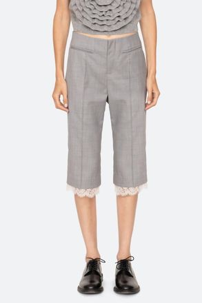 Sea New York Fiora Tropical Capri Pants In Grey Grey