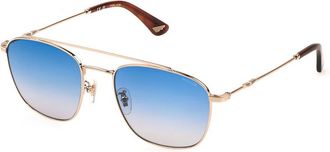 Police SPL996 ORIGINS LITE 2 300Y Mens Sunglasses Gold Size 55