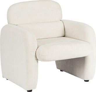Habitat et Jardin Tumbona cozmo De Tela Jaspeada - 78 X 79 X 77 Cm - Crema