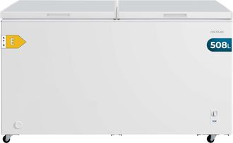 Cecotec Cecotec Congelador Horizontal 508l Doble Puerta Bolero Coolmarket Chest Duo 508m White E. Ultracontact D-cool, Ruedas Easymove