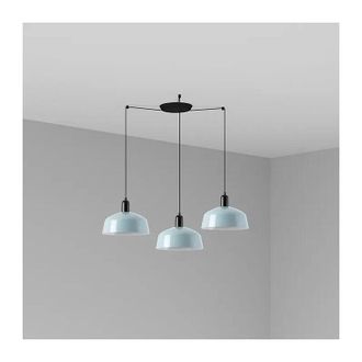 Faro Barcelona Tatawin M L&aacute;mpara Colgante Azul Gris&aacute;ceo 20340-147-3l