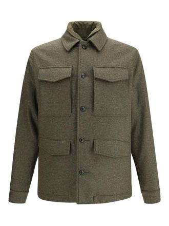 Valstar Demetry buttoned flap-pocket jacket - Green