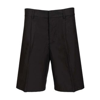 Emporio Armani Pleated Bermuda Shorts - male - Emporio Armani - Casual Shorts - Black - 2XL - Shorts